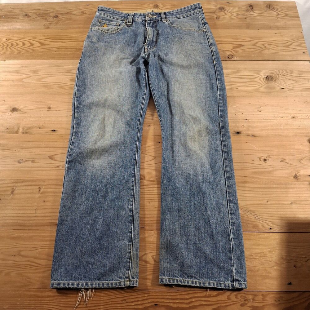 Blue Guru Jeans Mens 32x32 Loose